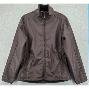 Alpine Design Jacket Womens‎ XL Purple Zip Fleece Lined Softshell Pockets Cozy